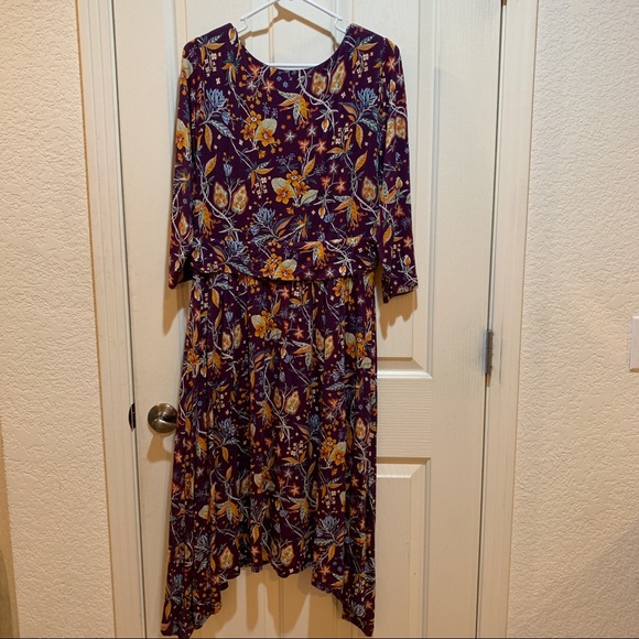 Anthropologie Beloved Dress NWT Purple Midi New - Picture 6 of 8